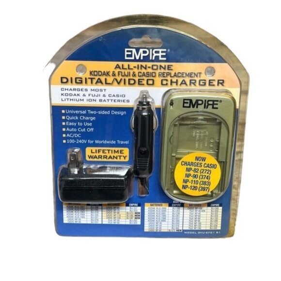 Empire All-in-one Kodak & Fuji & Casio Replacement Digital/Video Charger NEW - Picture 1 of 7